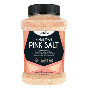 Himalayan Pink Salt 2.5 kg Jar GMO Free Chemical Free Vegan Kosher (4 Jars) CAN