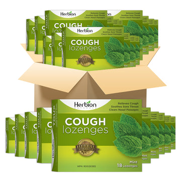 Herbion Naturals Mint Lozenges Food Supplement (48 Packs, 18 Lozenges per Pack)