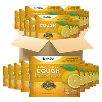 Herbal Lozenges Sugar Free Honey Lemon, 48 Pack (18 Lozenges Each)