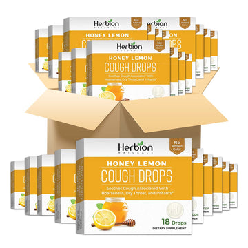Herbion Naturals Herbal Lozenges – Honey Lemon, 48 Pack (18 Lozenges Each), No Artificial Flavour or Colour
