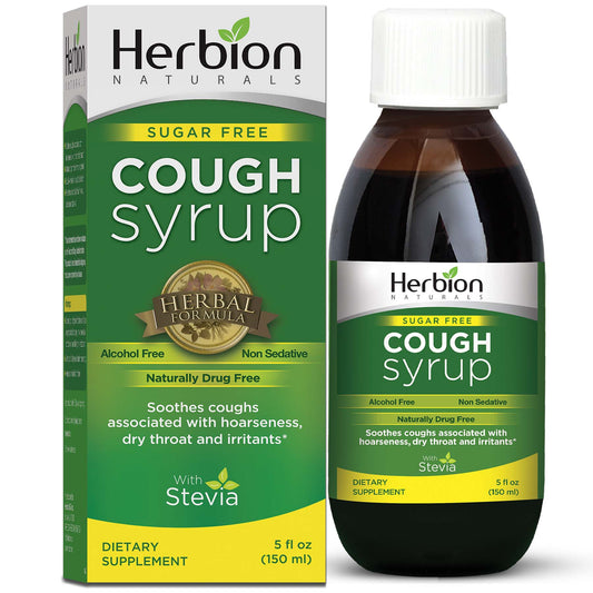 Herbion Naturals Hustensirup mit Stevia, grün, zuckerfrei, 5,0 Fl Oz