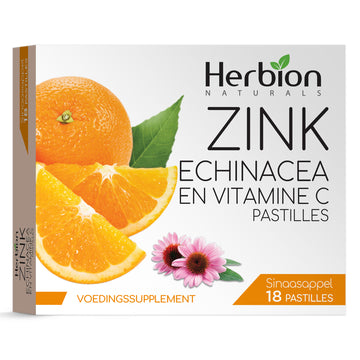 Zinc Echinacea and Vitamin C Lozenges with Natural Orange Flavor 18 Lozenges NLD