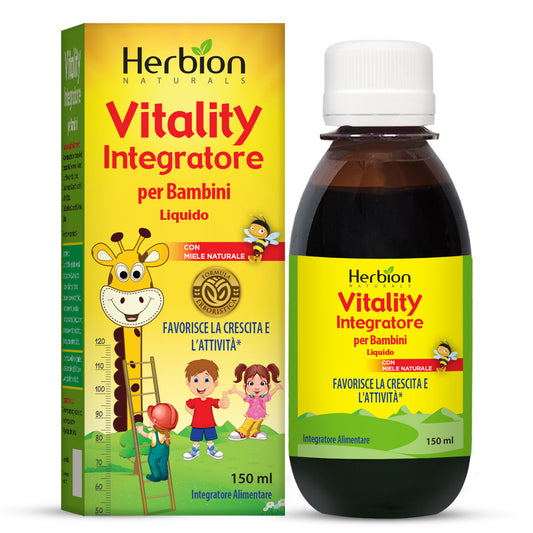 Herbion Naturals Sciroppo integratore vitale per bambini, promuove la crescita e l'appetito, allevia l'affaticamento, migliora le prestazioni mentali e fisiche, aumenta l'energia, 5 FL Oz - Per bambini da 1 anno in su