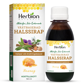 Herbion Naturals Herbal Sore Throat Syrup with Natural Honey 150ml (Pack of 24) SE