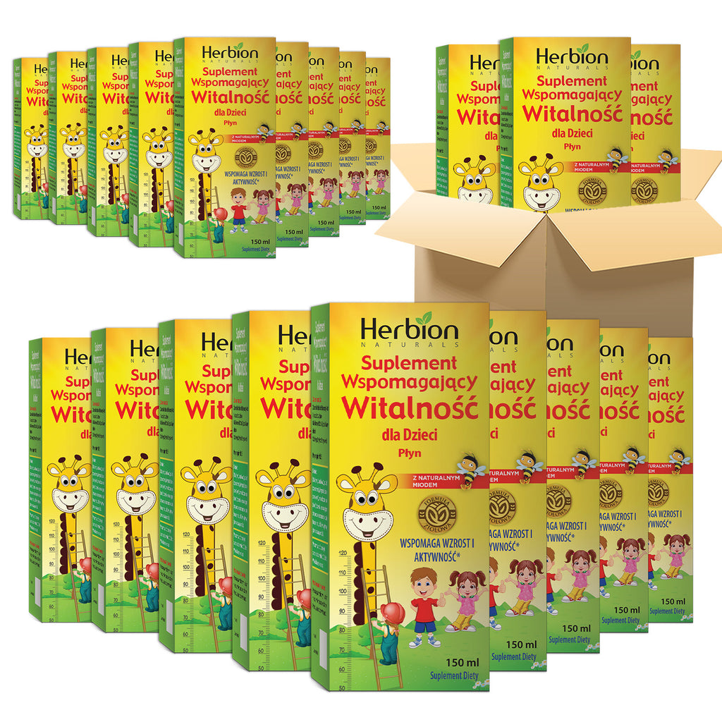 Vitality Supplement for Children 150ml Syrup Honey Flavor, Pack of 24 POL